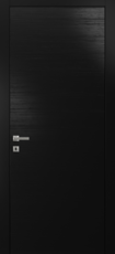 Глухая межкомнатная дверь Волховец Avant 4030 ТЧ Таеда Чёрный Эмаль